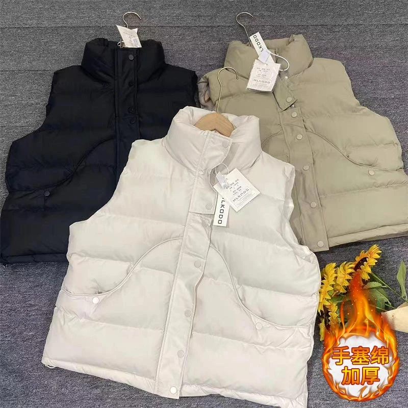 2025年秋冬季新款韩系时尚洋气百搭加厚马甲女小个子设计感外套潮