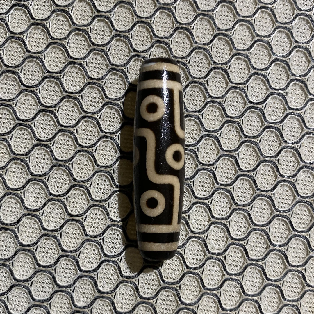 良思珠宝 天然玛瑙 牙黄灰皮九眼 颈饰项链锁骨链约47-12左右