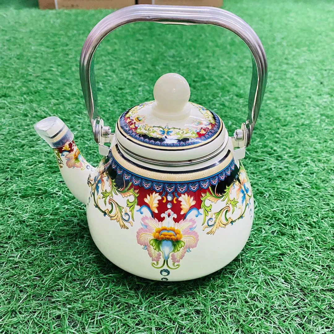 1L珍品珐琅搪瓷烧水壶茶壶灶具通用