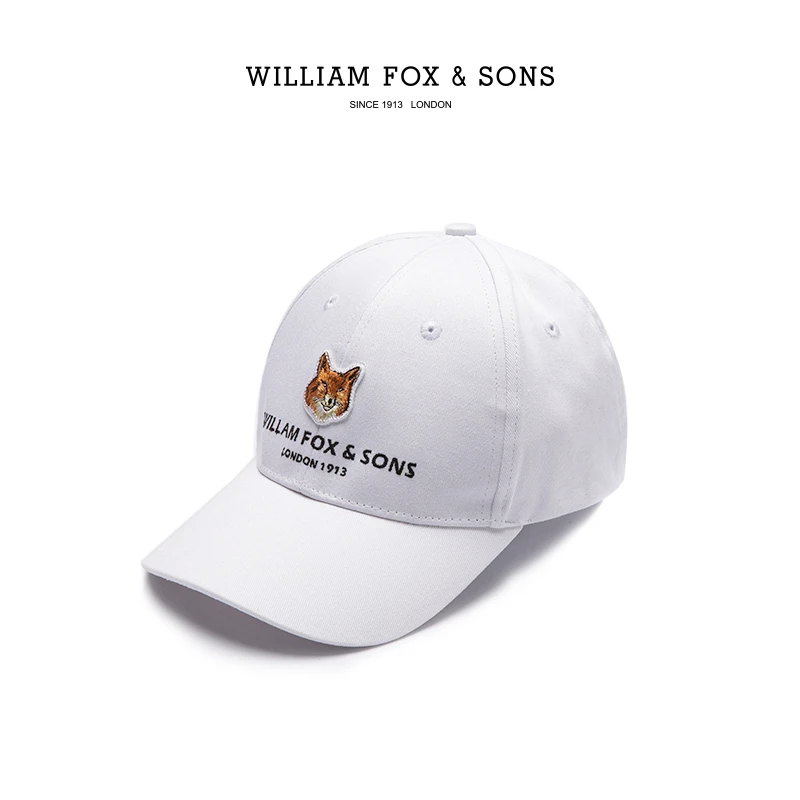 WILLIAM FOX&SONS小狐狸刺绣棒球帽潮牌情侣鸭舌帽百搭遮阳帽子