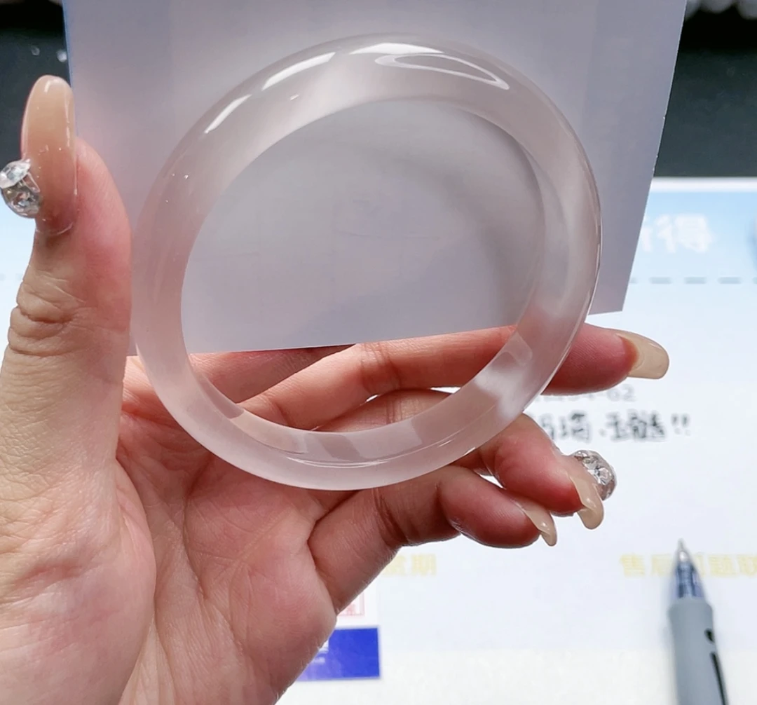 手镯 香槟粉手镯温柔甜美风 54圈口