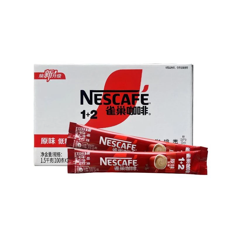雀巢1+2速溶咖啡100条原味新旧包装随机发