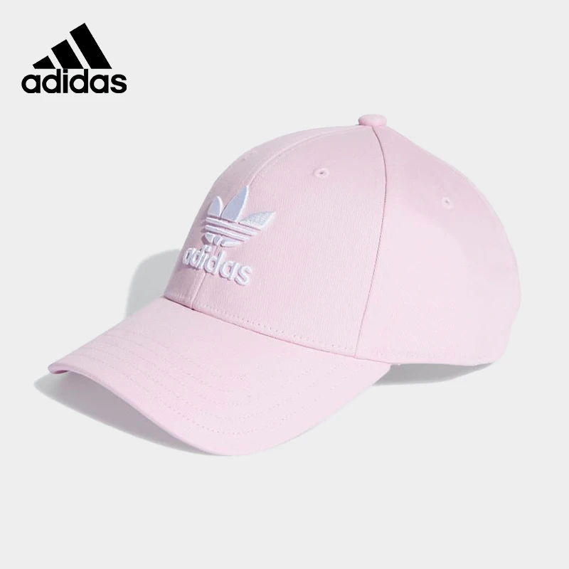 adidas阿迪达斯三叶草经典粉色女夏季百搭遮阳棒球帽鸭舌帽IL4848