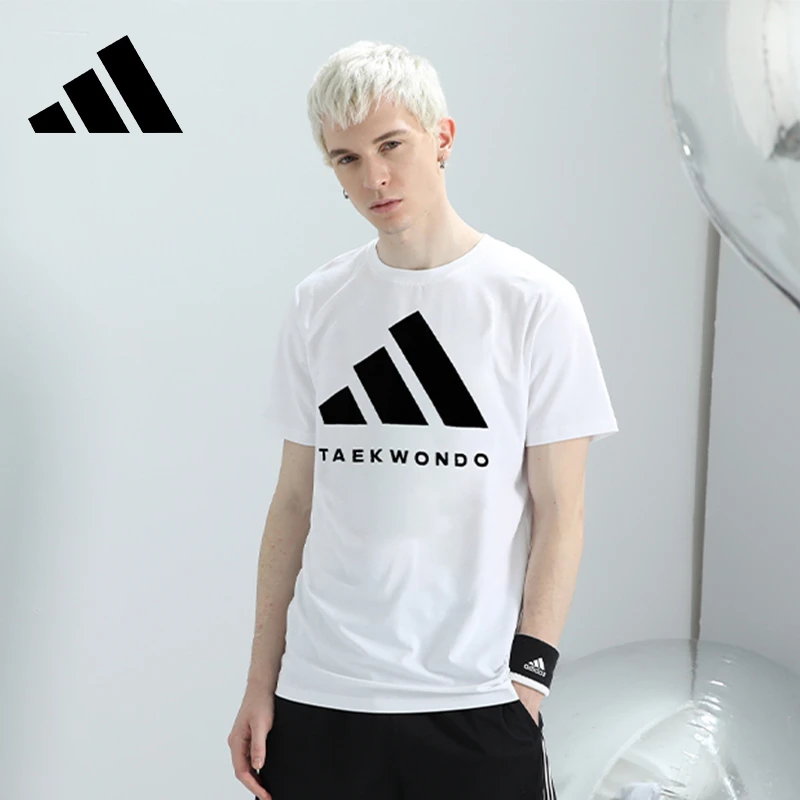 adidas阿迪达斯短袖男女情侣速干圆领休闲运动T恤adiCLTS24TKP-WB