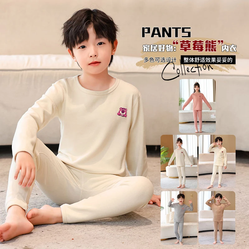 Disney/迪士尼草莓熊迪士尼儿童家居服网红潮流家居内衣