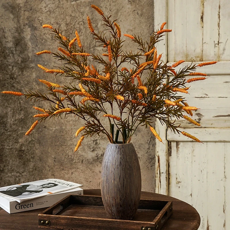 鼠尾草仿真花客厅餐桌绢花麦穗塑料假花插花摆件干花装饰花永生花