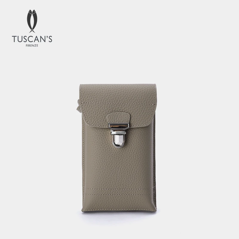 TUSCAN'S真皮小包包女斜挎大屏手机包轻便竖款迷你小包