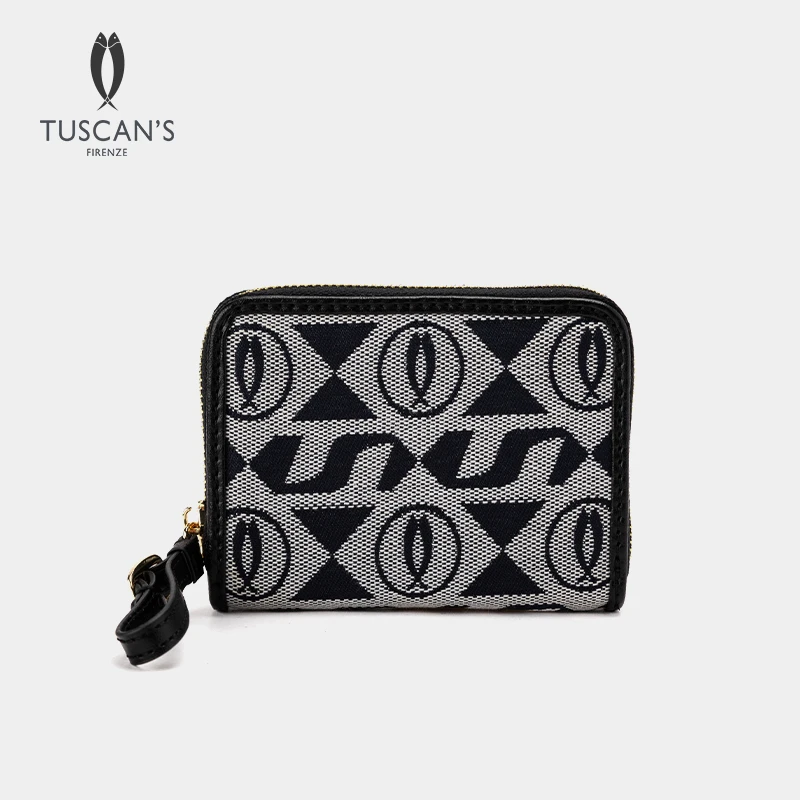 【工厂直播】TUSCAN'S时尚花纹便携零钱包休闲百搭复古手拿包