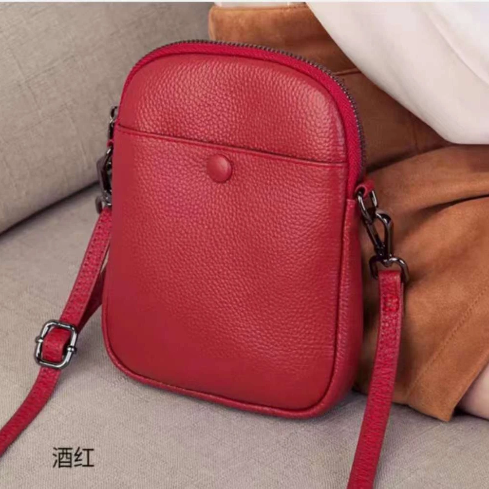 时尚简约斜挎包头层牛皮真皮时尚小巧精致百搭小包包905单肩