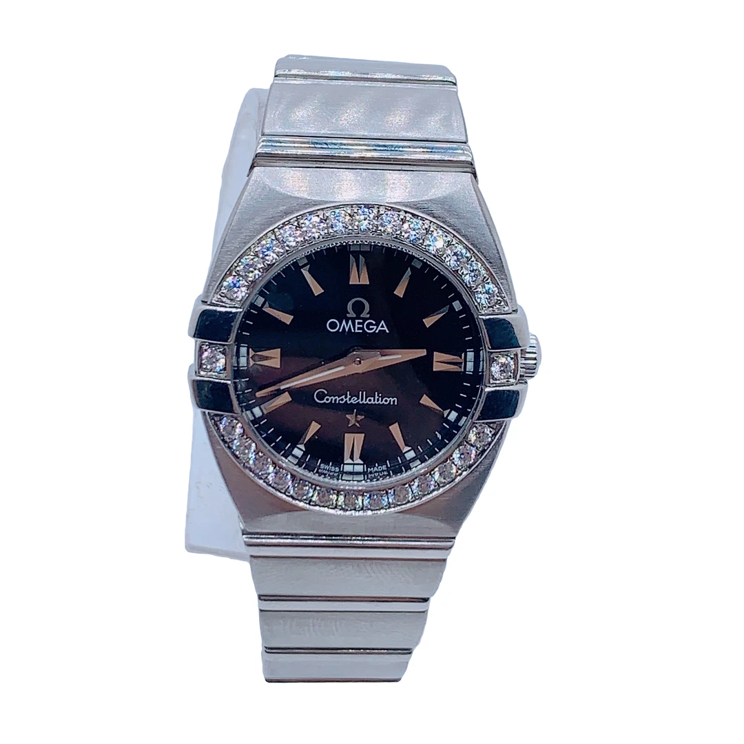 95新 Omega/欧米茄 70085/女士石英腕表/星座系列//25盘/后钻