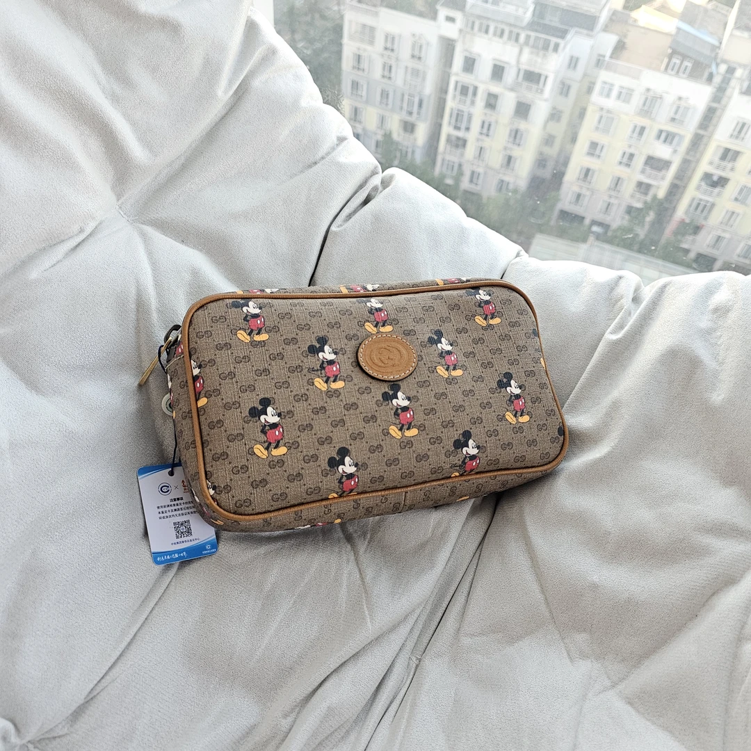 95新 GUCCI/古驰 800680 古驰米奇联名系列相机包