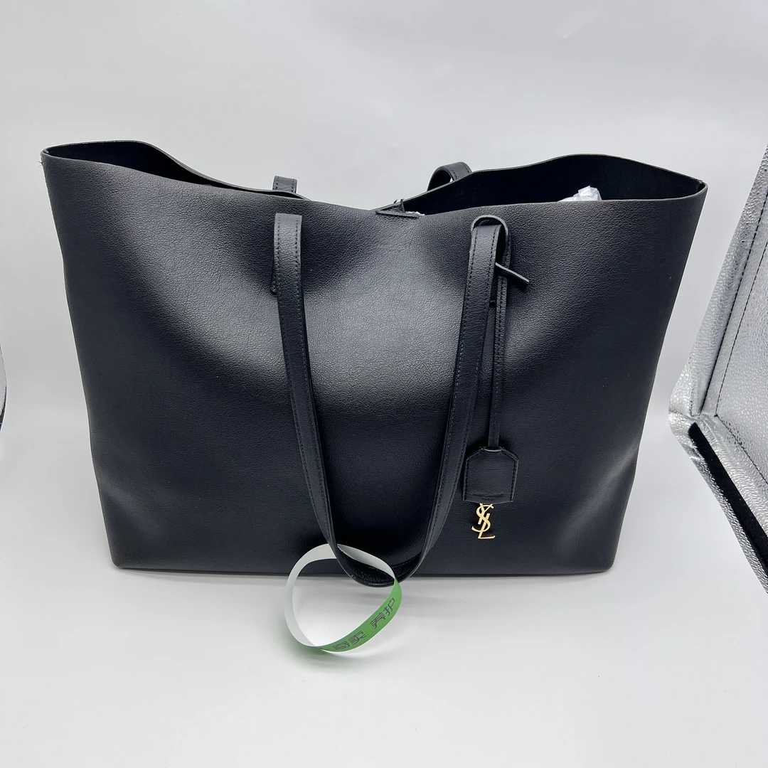 95新 YSL/圣罗兰 802597 YSL黑色托特手提包百搭简约时尚