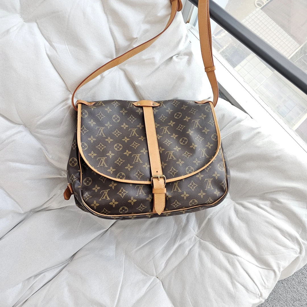 95新 LouisVuitton/路易威登 802497 LV老花中号双子星单肩包