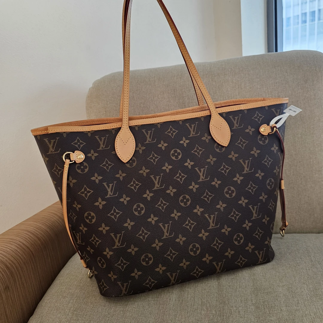 95新 LouisVuitton/路易威登 50611490 老花中号红内NF手提包