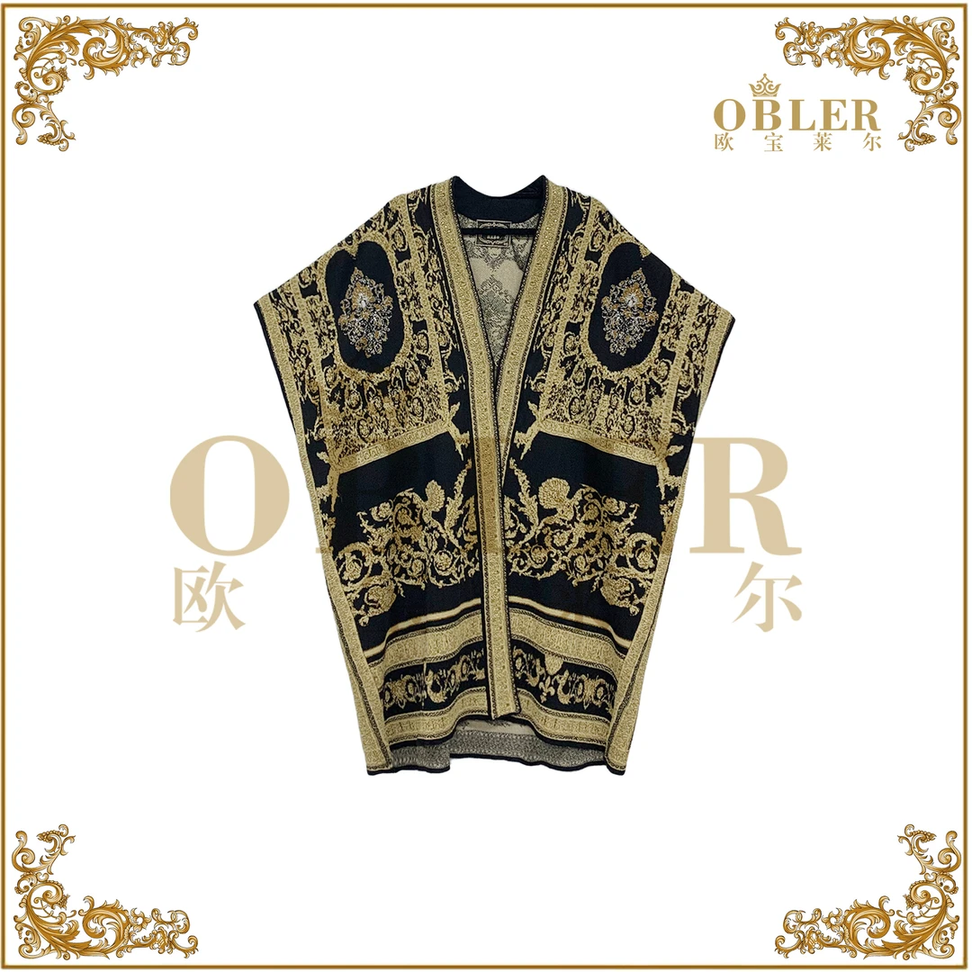 OBLE2025新款时尚秋冬外披902-2403