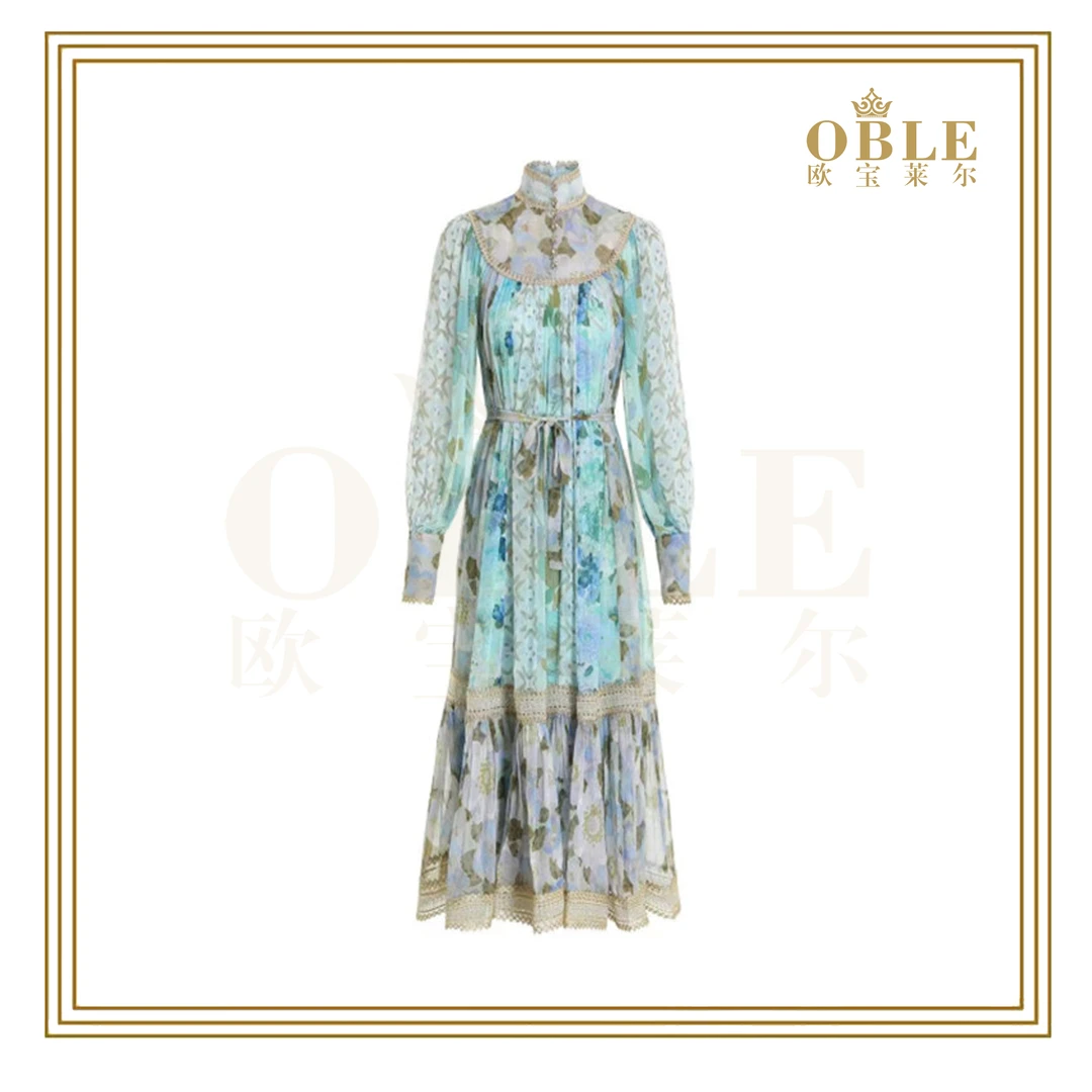 【绿野仙踪】OBLE欧宝莱尔女装新款126长连衣裙502-7158