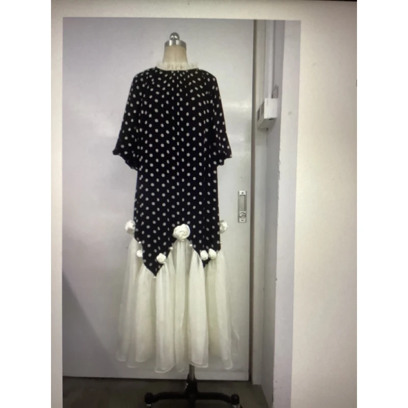 【欧宝莱尔】OBLE新款气质时尚真丝优雅女装连衣裙61-6768烛光