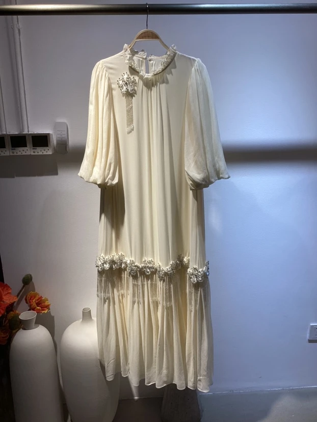 【欧宝莱尔】OBLE   欧宝莱尔 新款 真丝连衣裙61-6759暗香