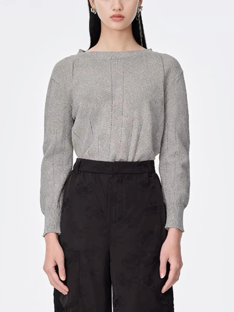 女士金丝线针织小上衣