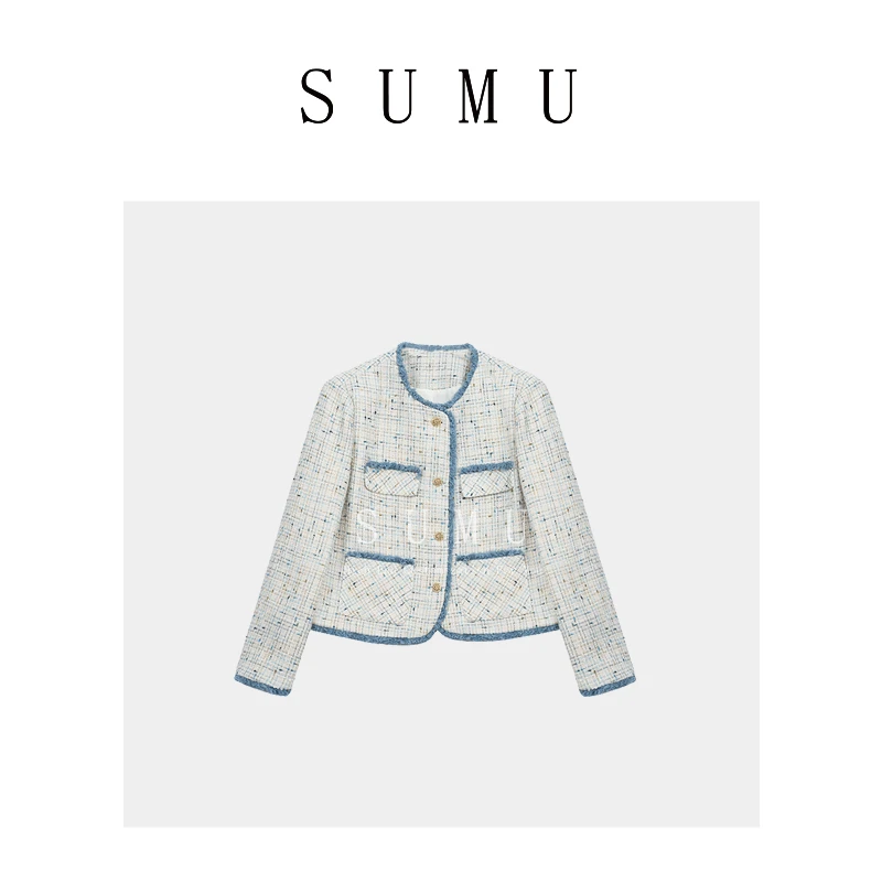 宿慕女款流苏边短外套秋季2024新款小香风时尚百搭上衣外套3701