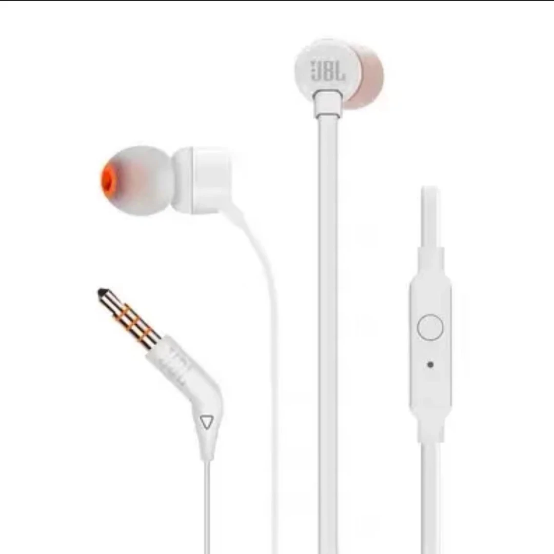 准新品 JBL JBL T110入耳式游戏耳机K歌线控3.5mm有线耳机
