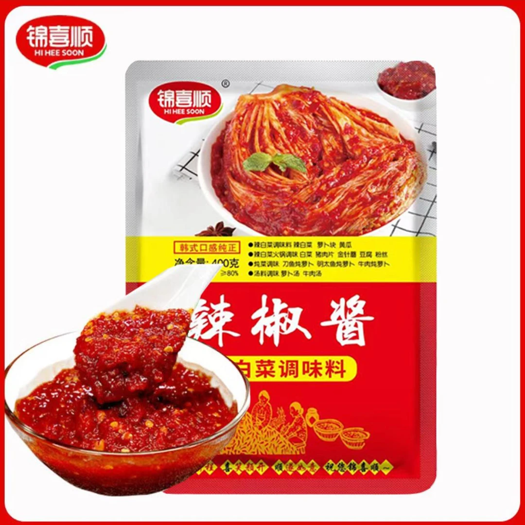 锦喜顺辣白菜酱料400克/袋辣椒酱朝鲜风味