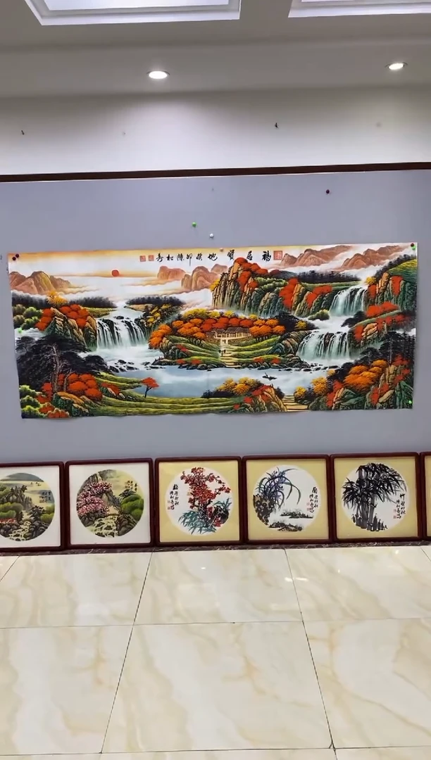【闪购商品】绘画陈松芳《福居宝地》8尺山水