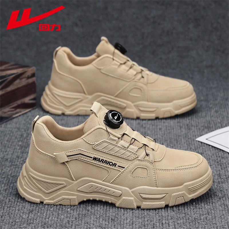 回力官方正版男鞋2024新款厚底增高户外马丁靴男士运动时尚休闲鞋