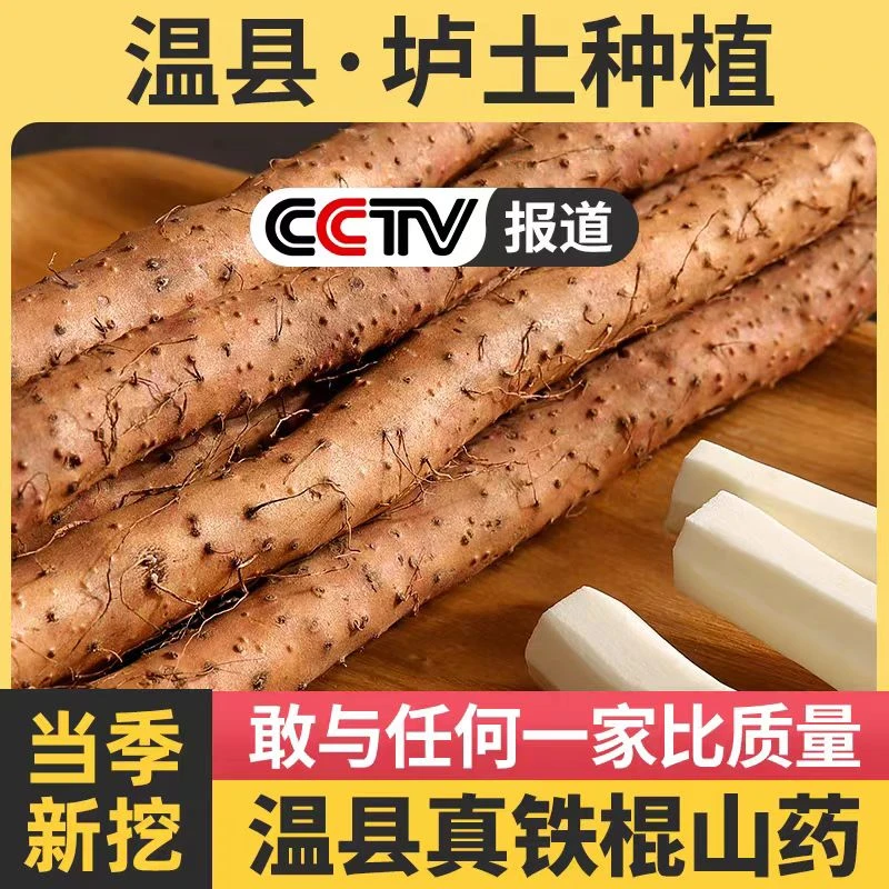 河南焦作温县正宗垆土铁棍怀山药新鲜营养健康现挖原产地发货