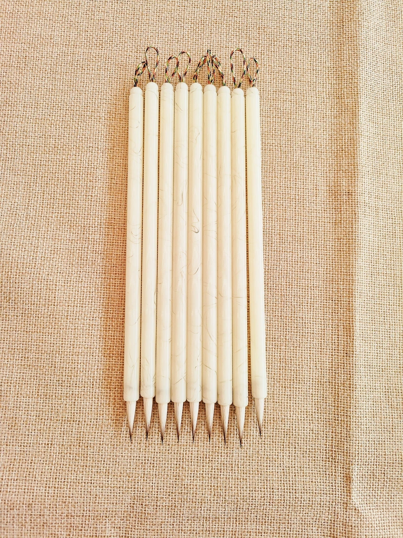 《寒酥》纯狼羊兼毫出锋2.2直径0.5瘦金体专用毛笔