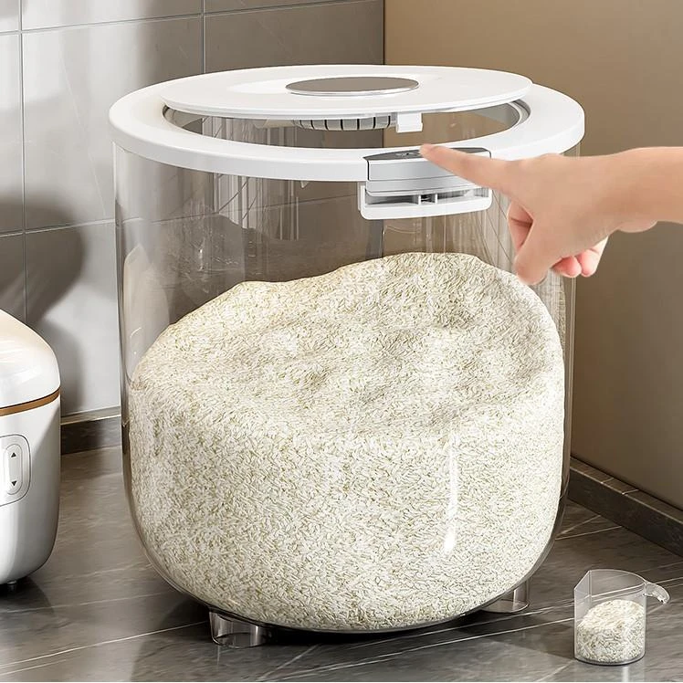 装米桶家用防虫防潮沥水旋转食品级大米收纳盒厨房米缸面粉储存罐