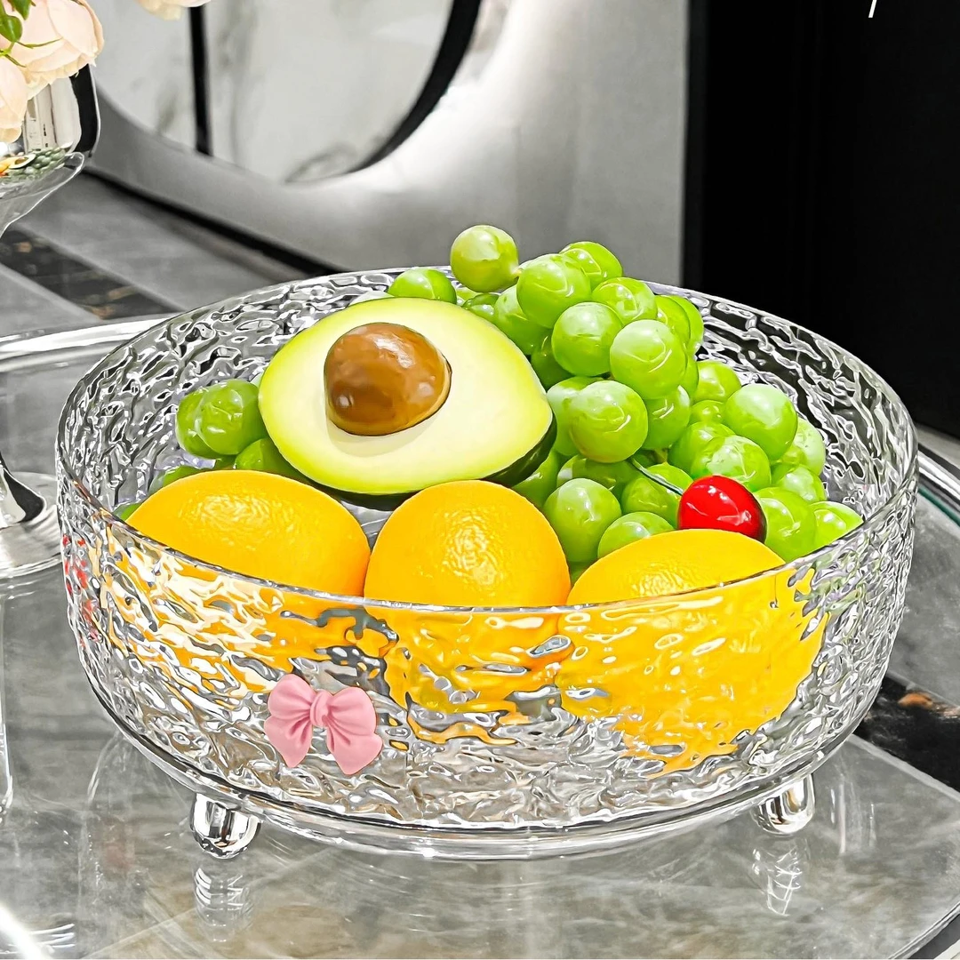 网红茶几家用水果盘轻奢大号干果糖果零食盒精致摆放可爱垃圾桶