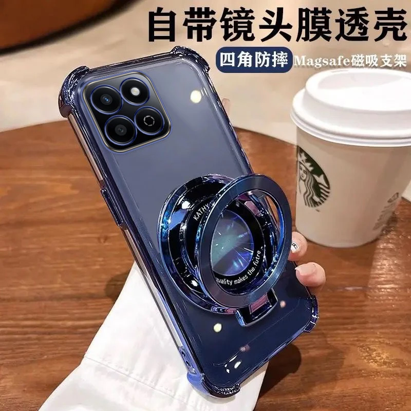 四角防摔适用荣耀畅玩60plus手机壳全包镜头ALT-AN00高档男女软壳