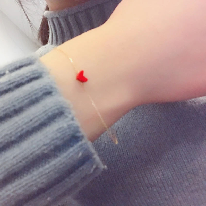 新款小红爱心本命年手链女简约ins小众精致高级感学生送闺蜜