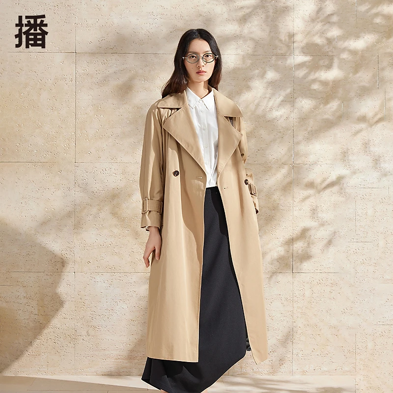 【陈嘉尔专属】播翻领风衣BDR1FD0096