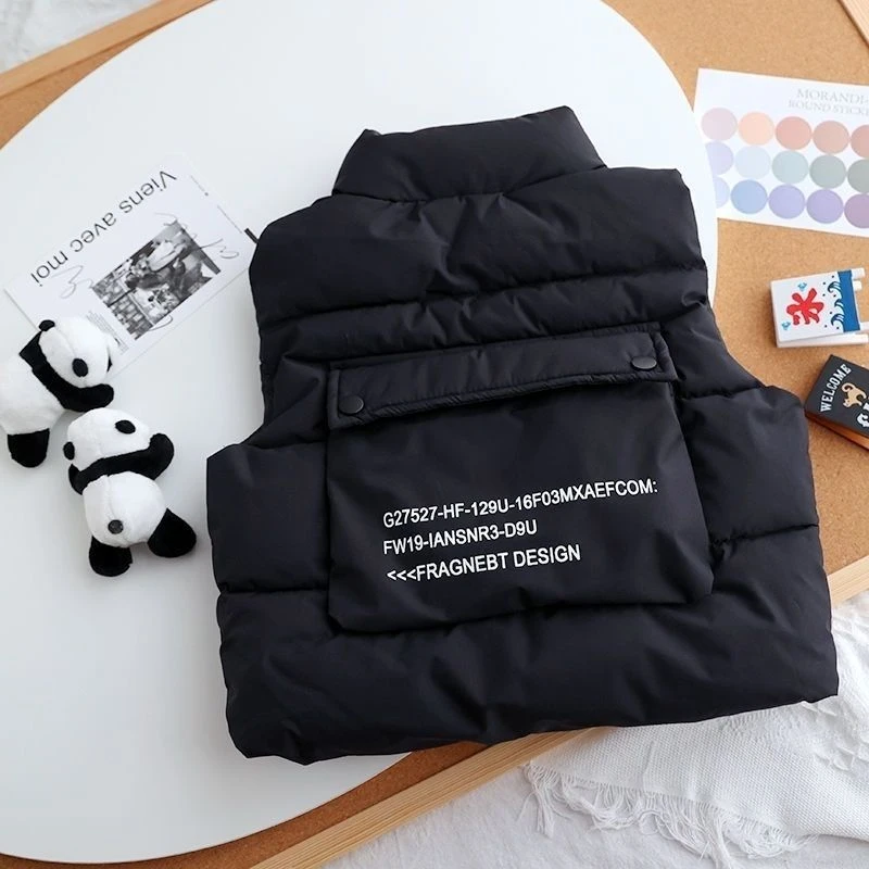 男童外套秋冬外穿男宝宝冬季背心男童洋气时尚马甲潮网红炸街