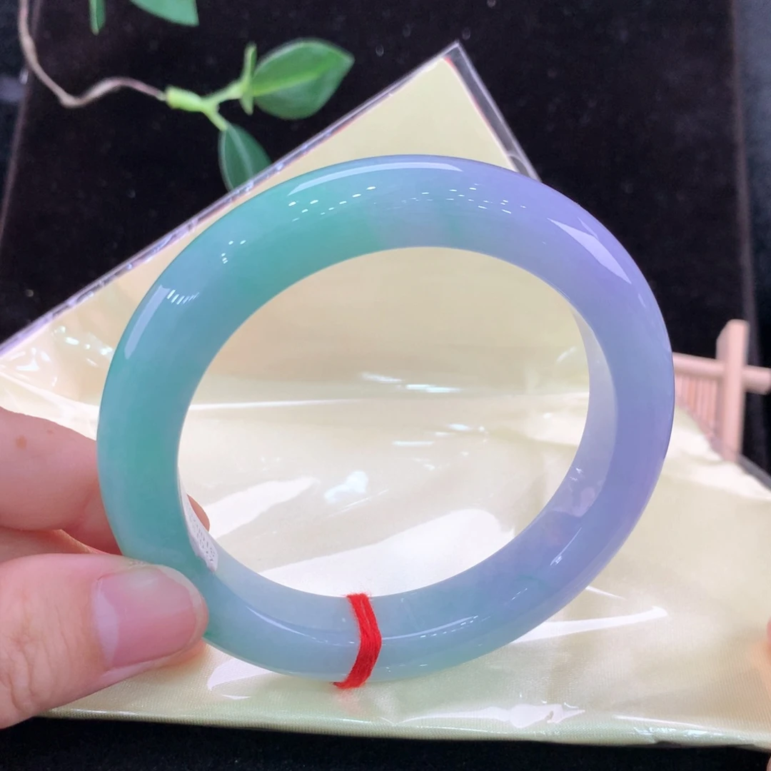 翡翠手镯未镶嵌63正圈0707