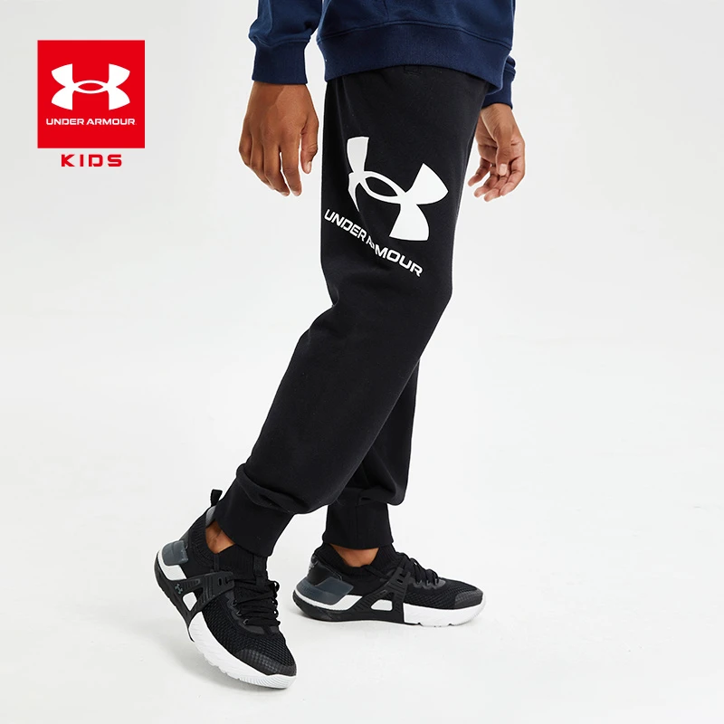 Under Armour/安德玛儿童男童装长裤子新款舒适休闲运动针织长裤
