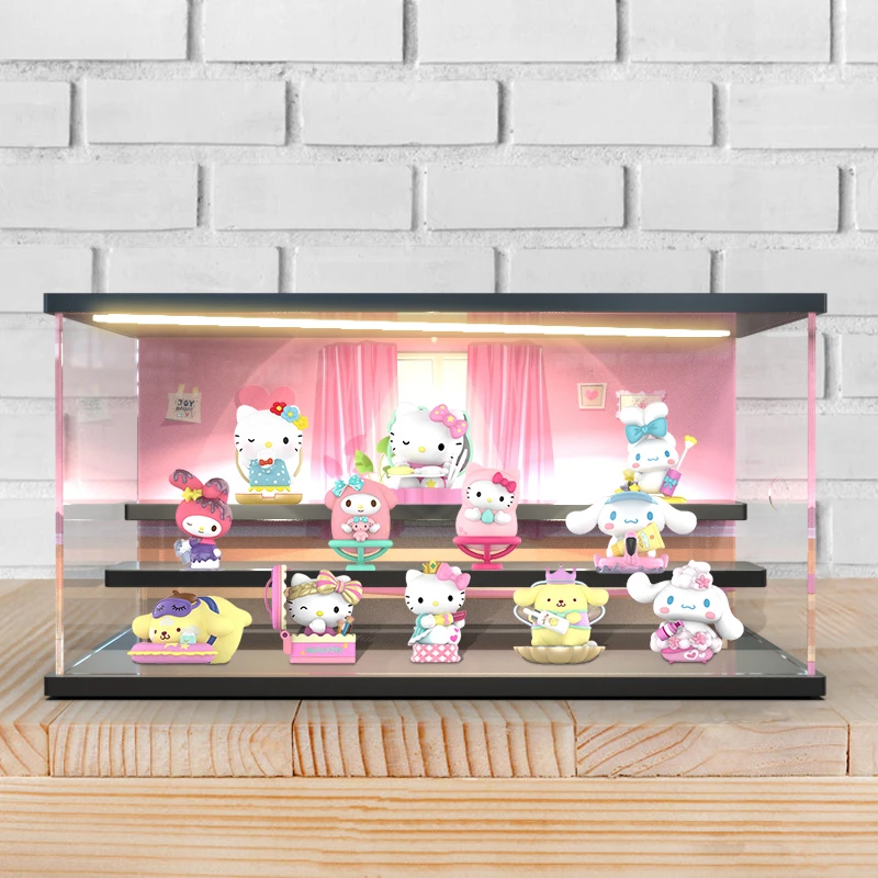 BOXKOK适用泡泡马特 HelloKitty三丽鸥家族美妆系列灯光展示盒