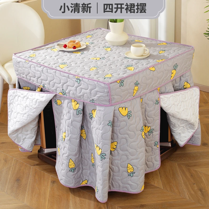 电暖桌烤火炉被电暖炉桌布烤火桌子罩套冬季电炉罩被子加厚正方形