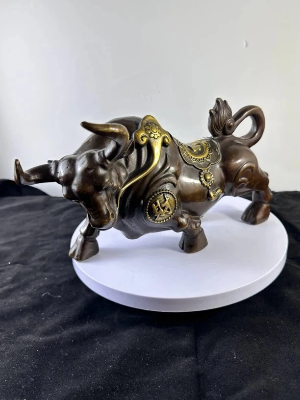 诚信经营。鎏金大牛