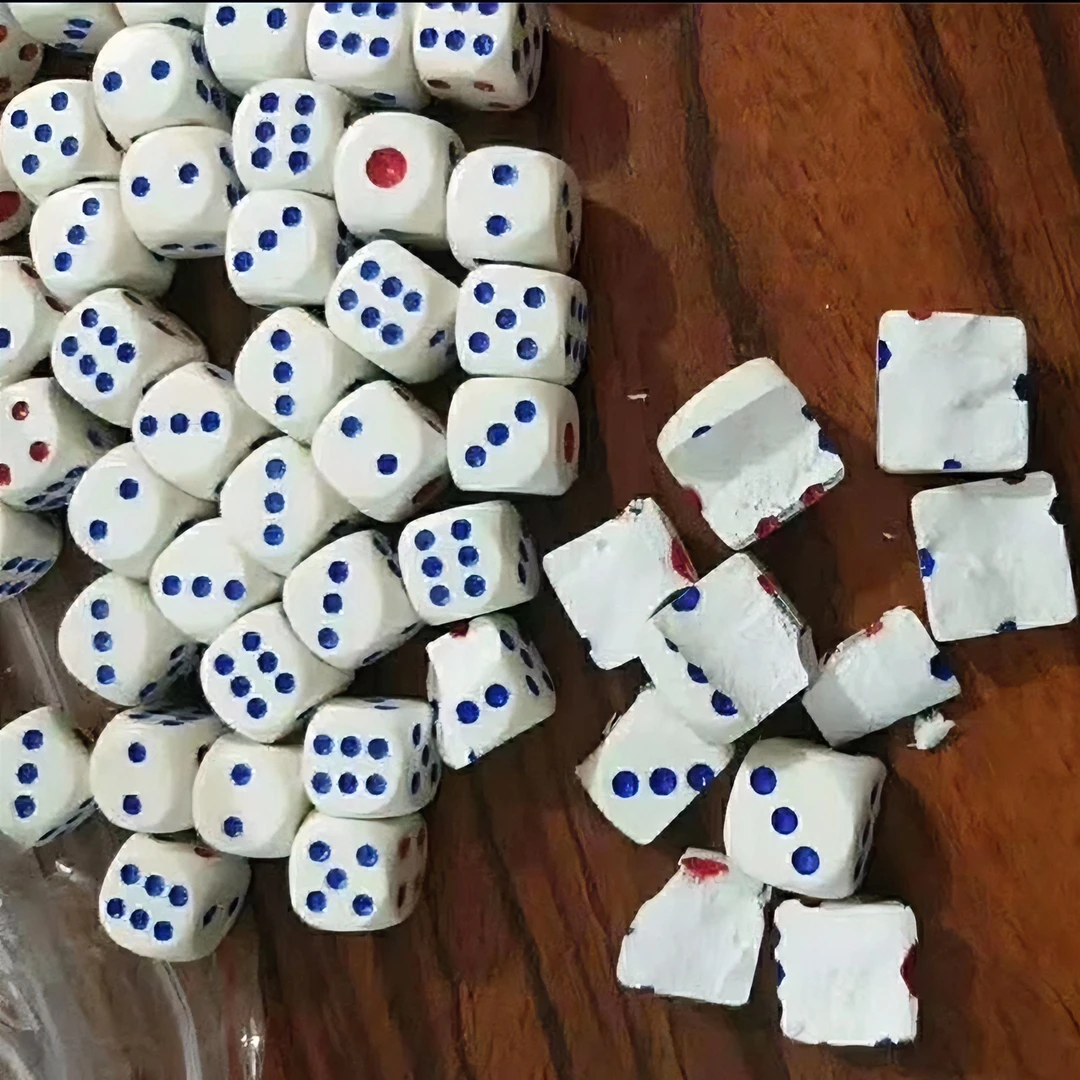 无脏骰子只出大点456  只出小点123 KTV娱乐骰子 魔术骰子