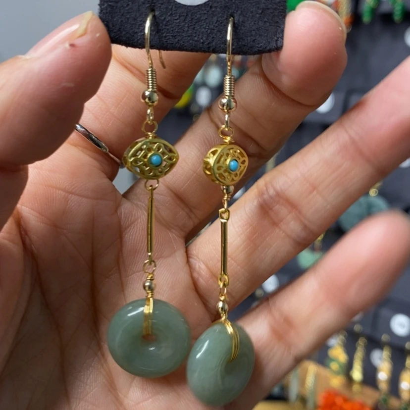 【闪购商品】翡翠耳饰未镶嵌679