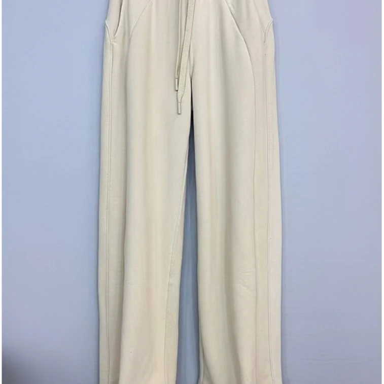 女卫裤加绒阔腿长裤2320