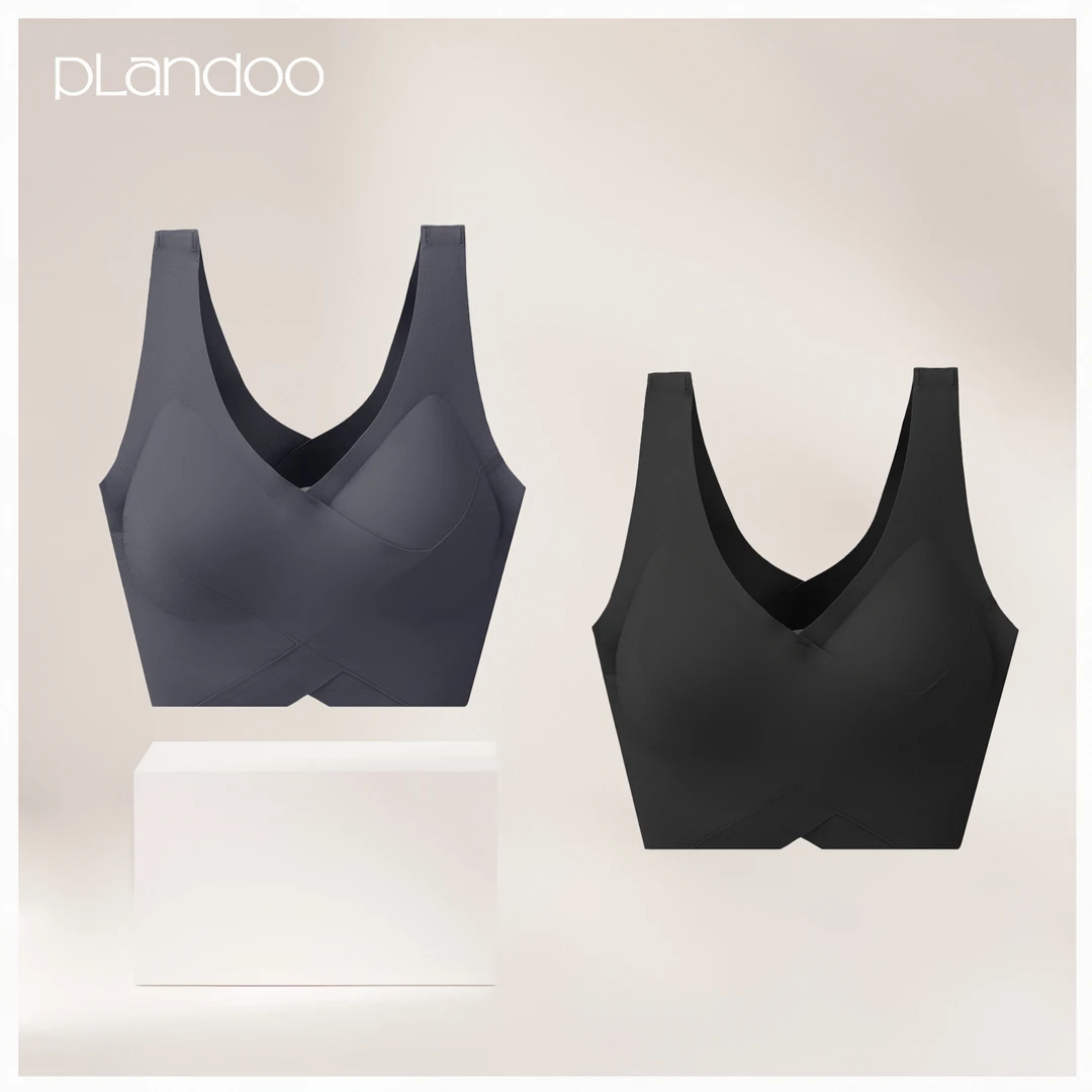 帕兰朵聚拢提拉收副乳高强度挺拔减压缓震运动瑜伽文胸内衣