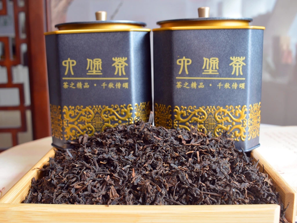 【槟王】正宗广西六堡茶珍藏陈年榔香味十足回甘快高山六宝茶散装