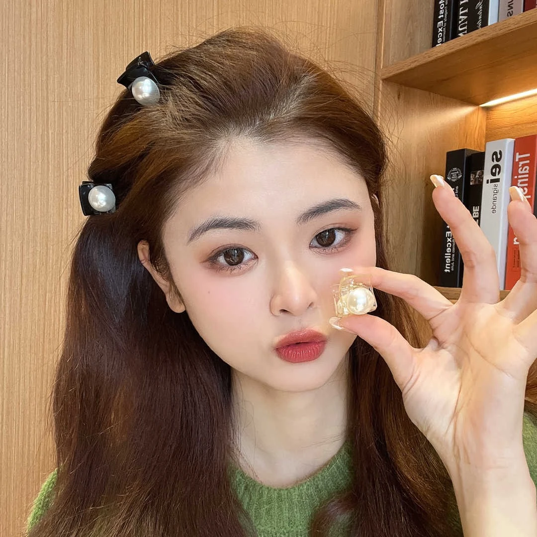 非金属亚克力发饰 气质顶夹发卡头饰小号边夹少女侧边刘海一字夹