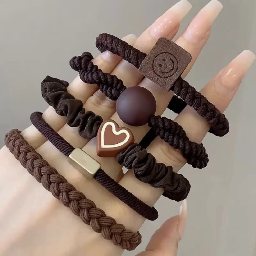 时尚头绳发饰高弹力耐用橡皮筋女扎头简约不伤发气质马尾发绳头饰