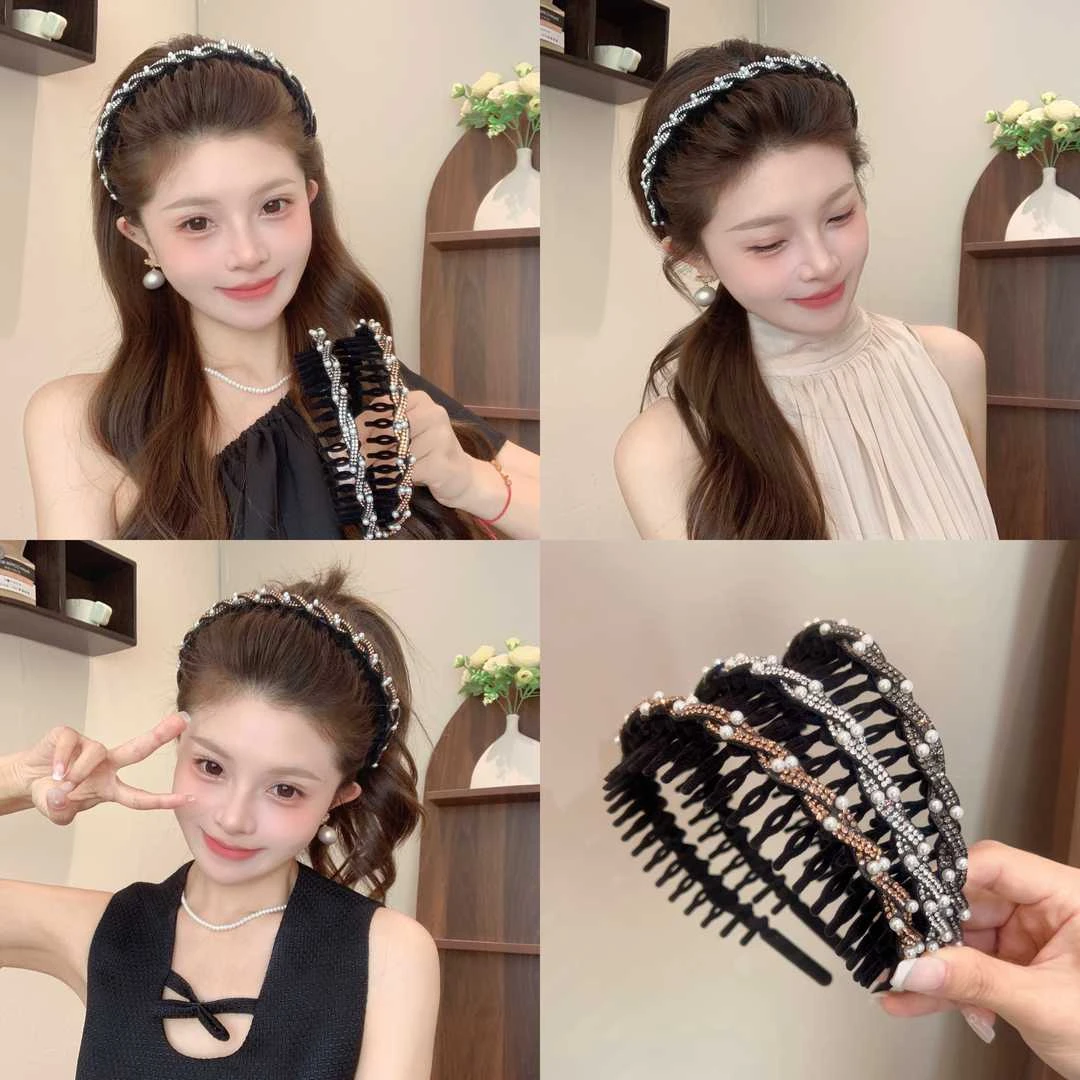 植绒麻花优雅发箍成人发卡洗漱发洗脸网红碎发头箍发饰头饰