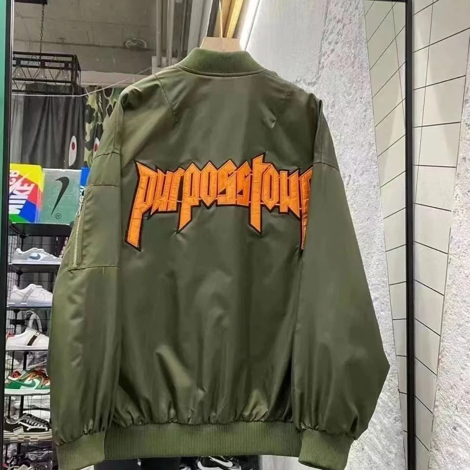 2025网红款秋季外套韩版飞行棒球服立领夹克字母宽松男女薄款外套